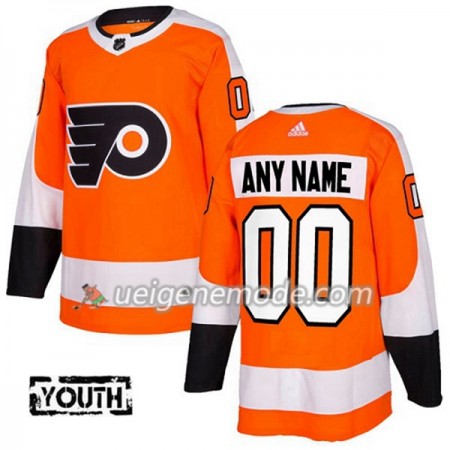 Kinder Eishockey Philadelphia Flyers Custom Adidas 2017-2018 Orange Authentic
